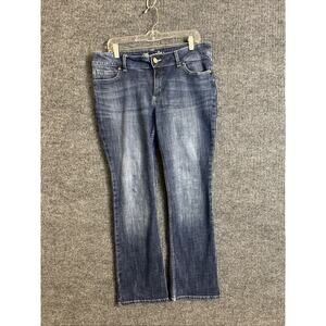 Wrangler Womens Boot Cut Jeans Juniors Size 13 Blue Medium Wash Western Country